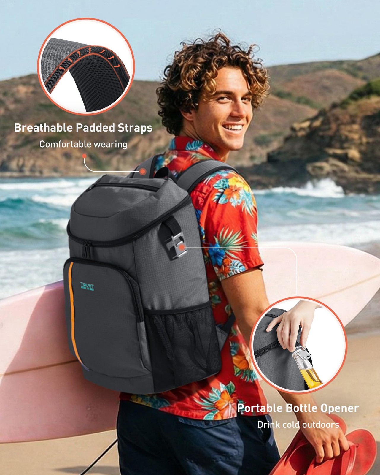 Best TOURIT Cooler Backpack Lightweight Insulated Leak-Proof for Men and Women