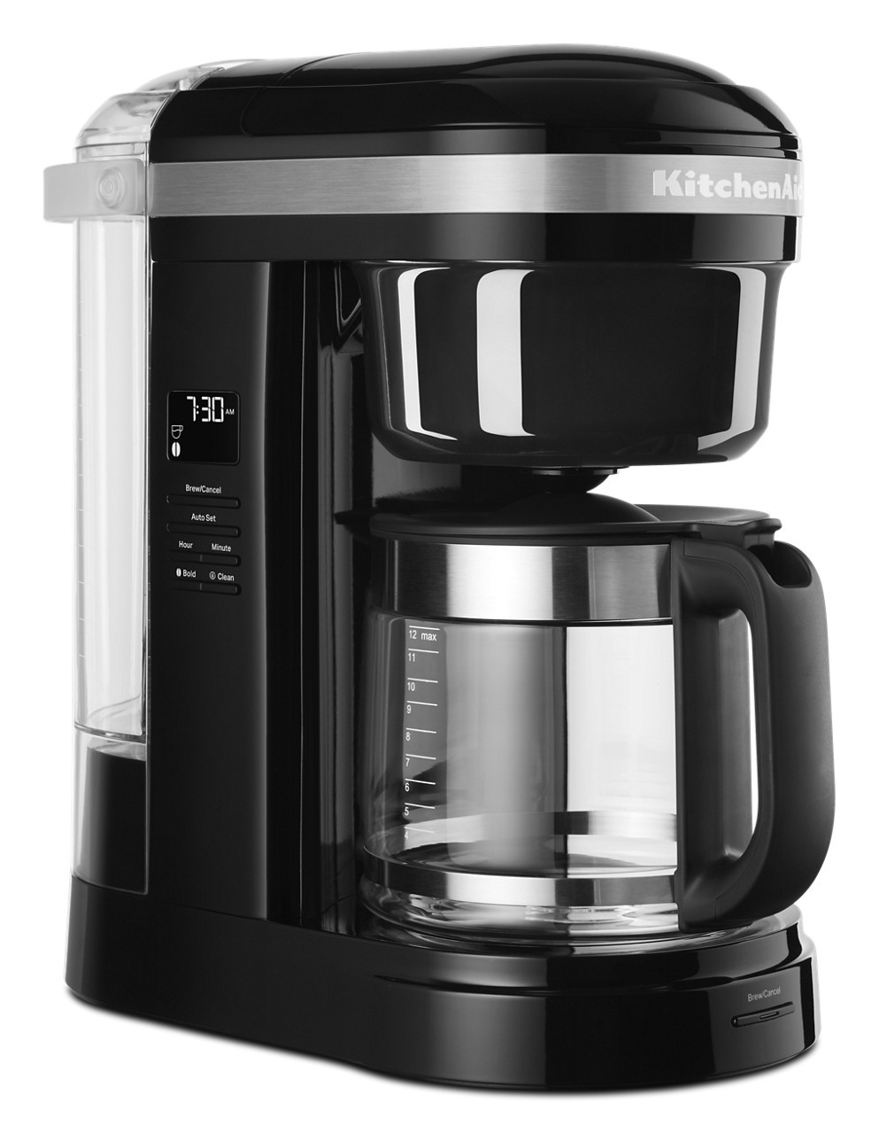 KitchenAid Refurbished 12 Cup Drip Coffee Maker with Spiral Showerhead, RKCM1208