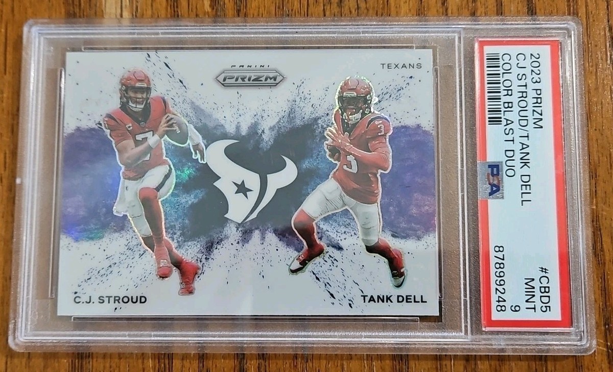 2023 Prizm Color Blast Duo CJ Stroud / Tank Dell RC Rookie Texans