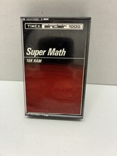 Super Math, Timex Sinclair 1000, 1983, Cassette Manual Used Cassette