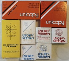 TYPEWRITER RIBBON Boxes,  Unicopy  (total of 8)