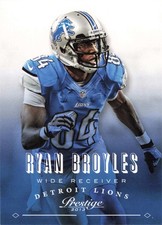 Ryan Broyles Detroit Lions 2013 Prestige Panini Football Card #66
