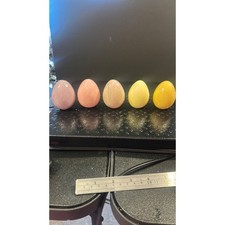 1406. Colored Ceramic Eggs Lot of 5