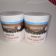 (2 Pack) Roundhouse Provisions Morning Kick Powder Strawberry Lemonade 9...