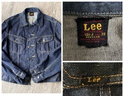 Vintage Lee 101-J Riders Denim Jacket 1940s/50s Sanforized Red Label, Size 38