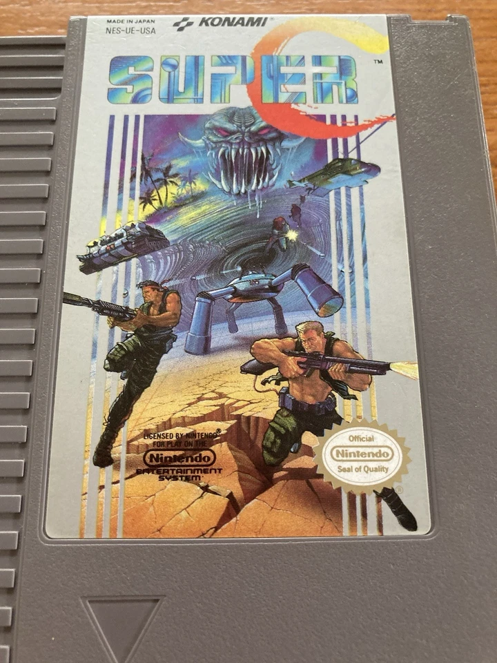 NES ~ SUPER C ~ Nintendo Game 3 Screw NES-UE-USA Game Cart Only NTSC - Image 2 of 4