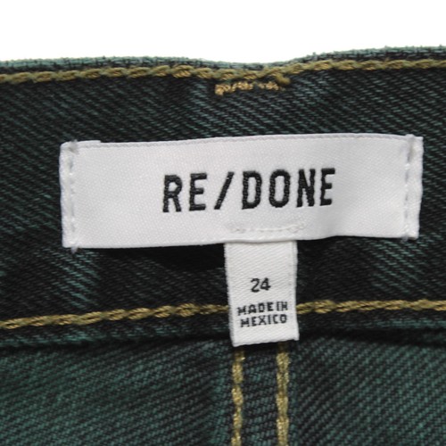 Re/Done NWD Denim Jeans Size 24 US 90s High Rise Loose in Evergreen Dipped Green - Picture 8 of 15