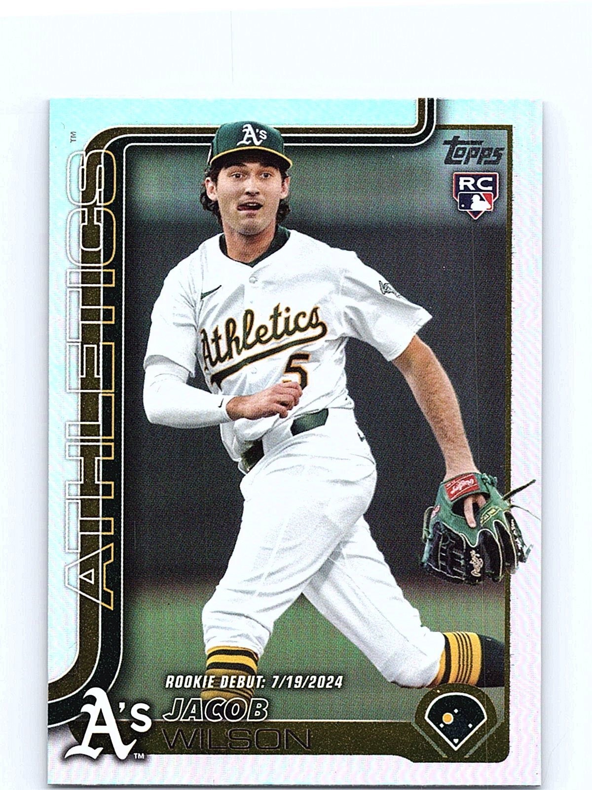 2025 Topps Update #US180 Jacob Wilson Rainbow Foil