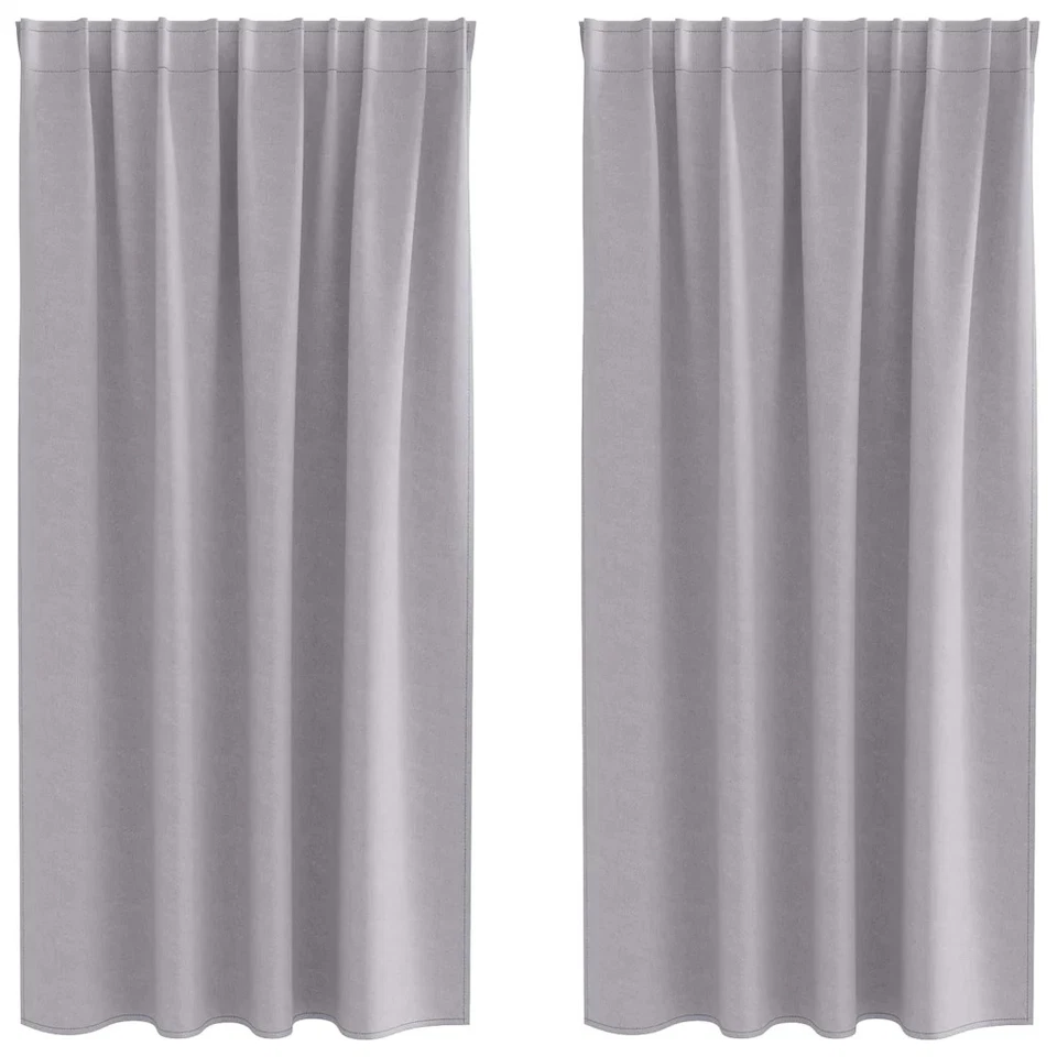 Blackout Curtains with Rings Polyester Window Treatment Bedroom Covers  vidaXL - Image 4 of 4