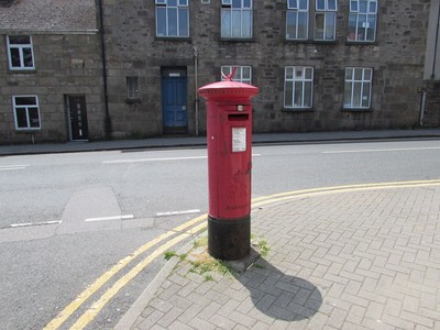 Foto 6x4 King George V Pillarbox und Schatten, St Clare Street, Penzance L c2016