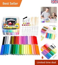 Versatile 36 Color Polymer Clay with Tools: Safe DIY Craft Kit for Kids