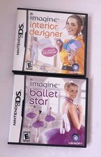 Imagine 3 Games Fashion Interior Designer Ballet Star Nintendo DS case & manual
