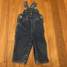 Vtg Y2K Old Navy Overalls Bibs Toddler 18-24M Kids Jean Denim Carpenter Farming