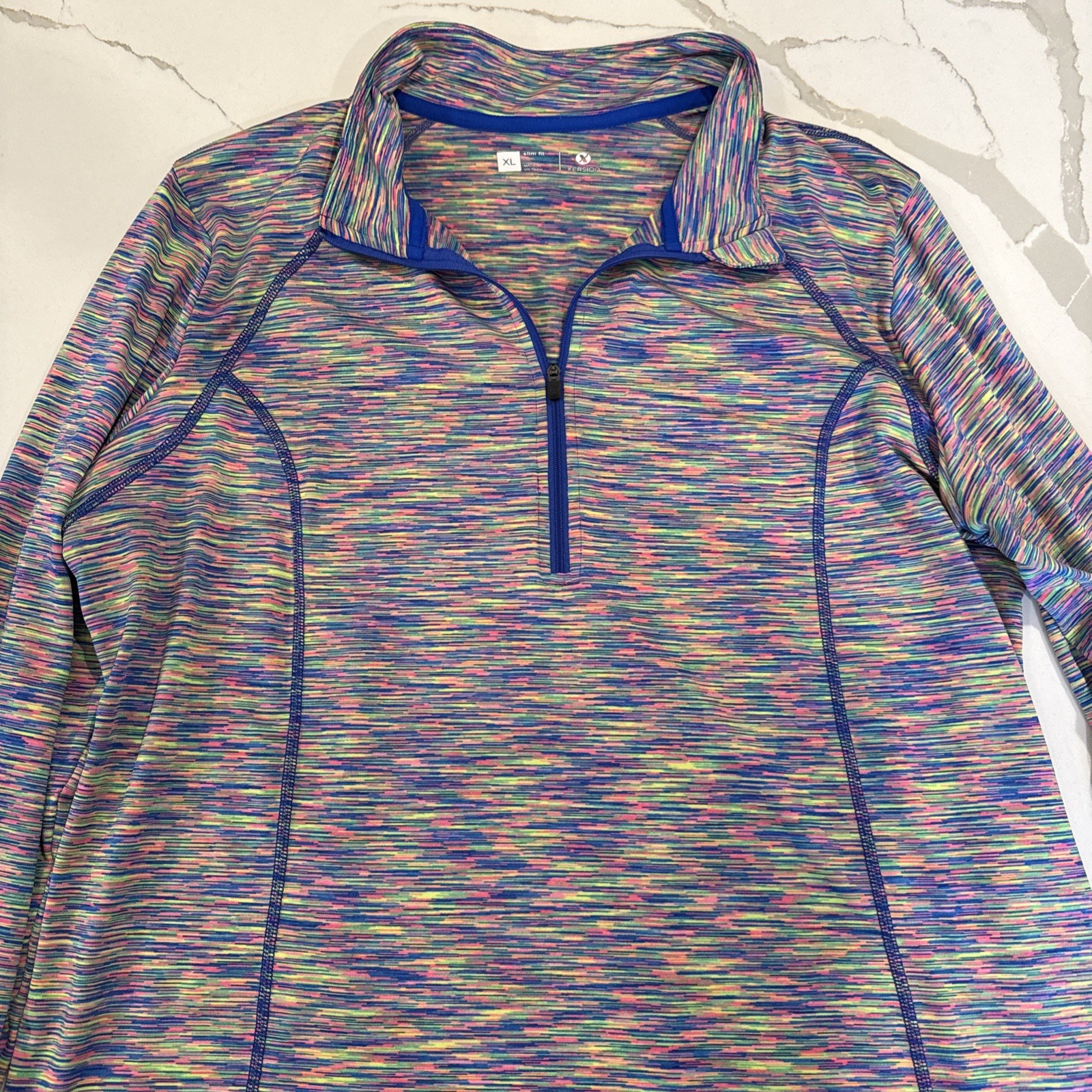 Xersion Athletic Pullover Top Performance Semi Fi… - image 2