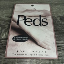 PEDS Brand Toe Covers Nylon Vintage New Old Stock Open Heeled Shoe 2 Pair