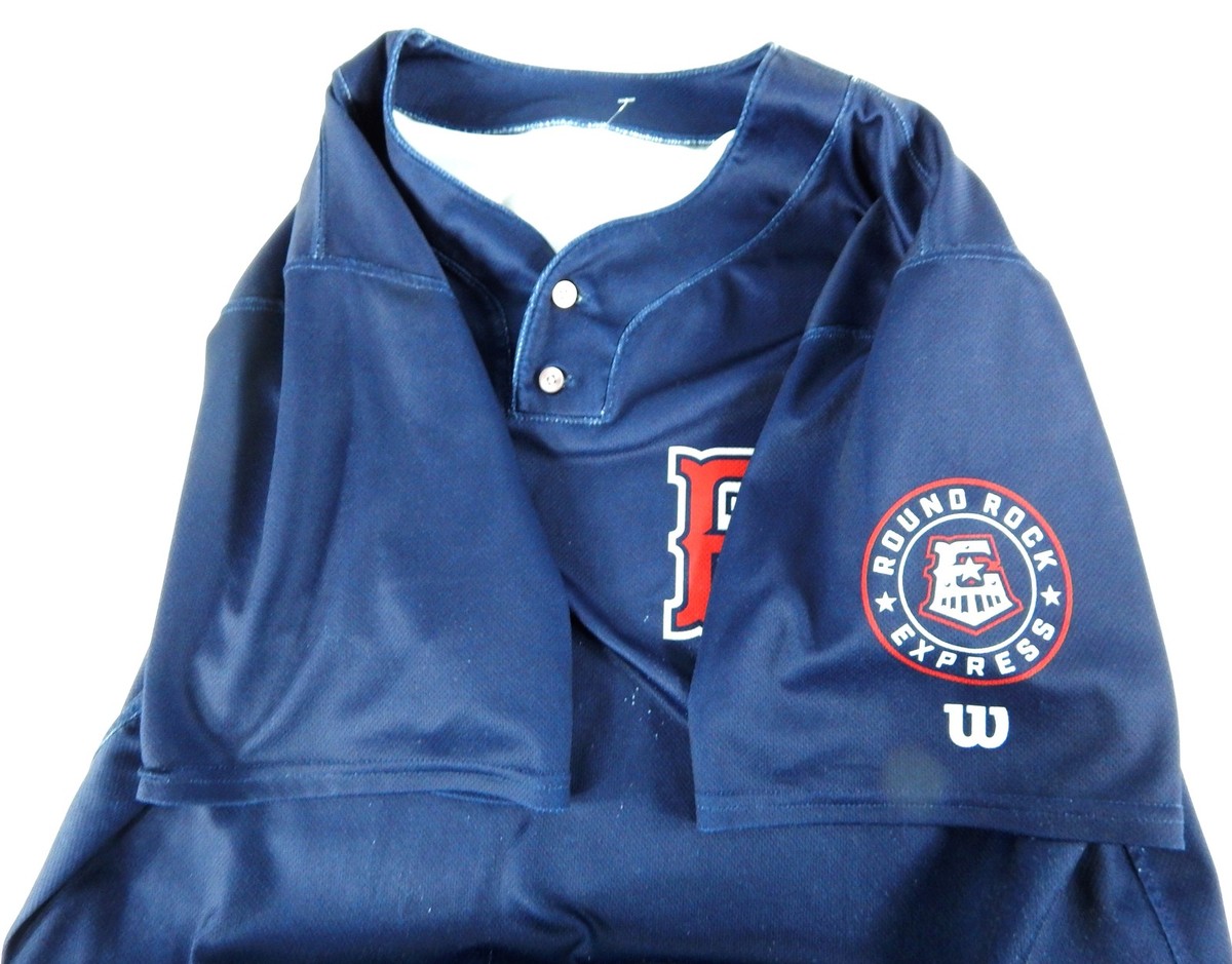 【レア】2019 日本代表ユニフォーム タグ付き 2019-23 Round Rock Express #80 Game Used Navy Jersey 48