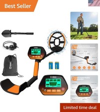 Lightweight Metal Detector with LCD Display - All Metal Disc Modes Included
