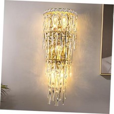 Modern K9 Crystal Wall Sconce,Gold Finish Wall Light Fixture Acrylic A15-Gold