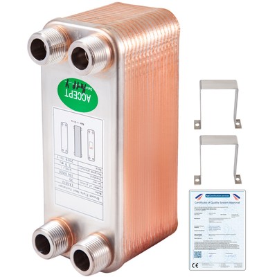 B3-12-30 Plattenwärmetauscher mit 4x3/4 Zoll Wärmetauscher Heizung pöl bis 65KW