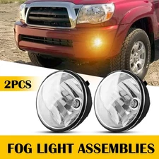 2X 42W LH RH Bumper Fog Light Lamp w/Lamps for Tacoma 2005-2011 Tundra 2007-2013