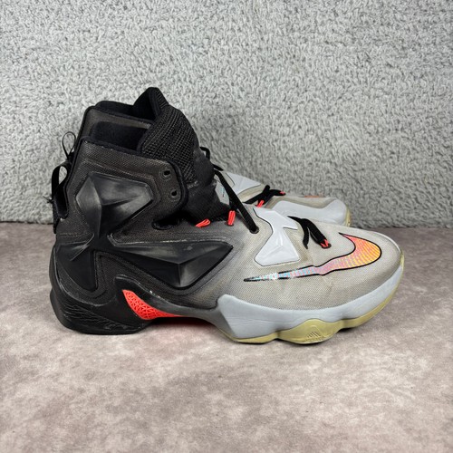 Hyperposite Nike Basketball Shoe Mens 11.5 Grey LeBron 13 Wolf Grey Hyperposite ...