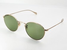 Oliver Peoples Coleridge Gold Metal Round Sunglasses Vintage Style Handcrafted