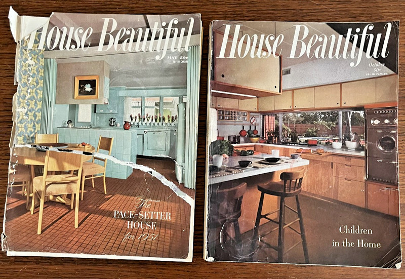 House Beautiful 1951 Lot of 2 Julius Gregory Thomas Church Mario J Ciampi