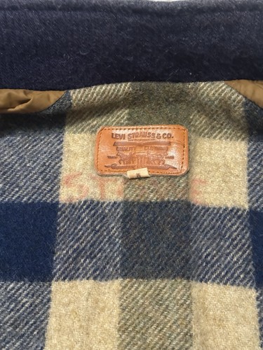 Vintage 1970s Levis Bomber Jacket Blanket Lined Talon Zipper True Vintage Rare - Picture 6 of 10