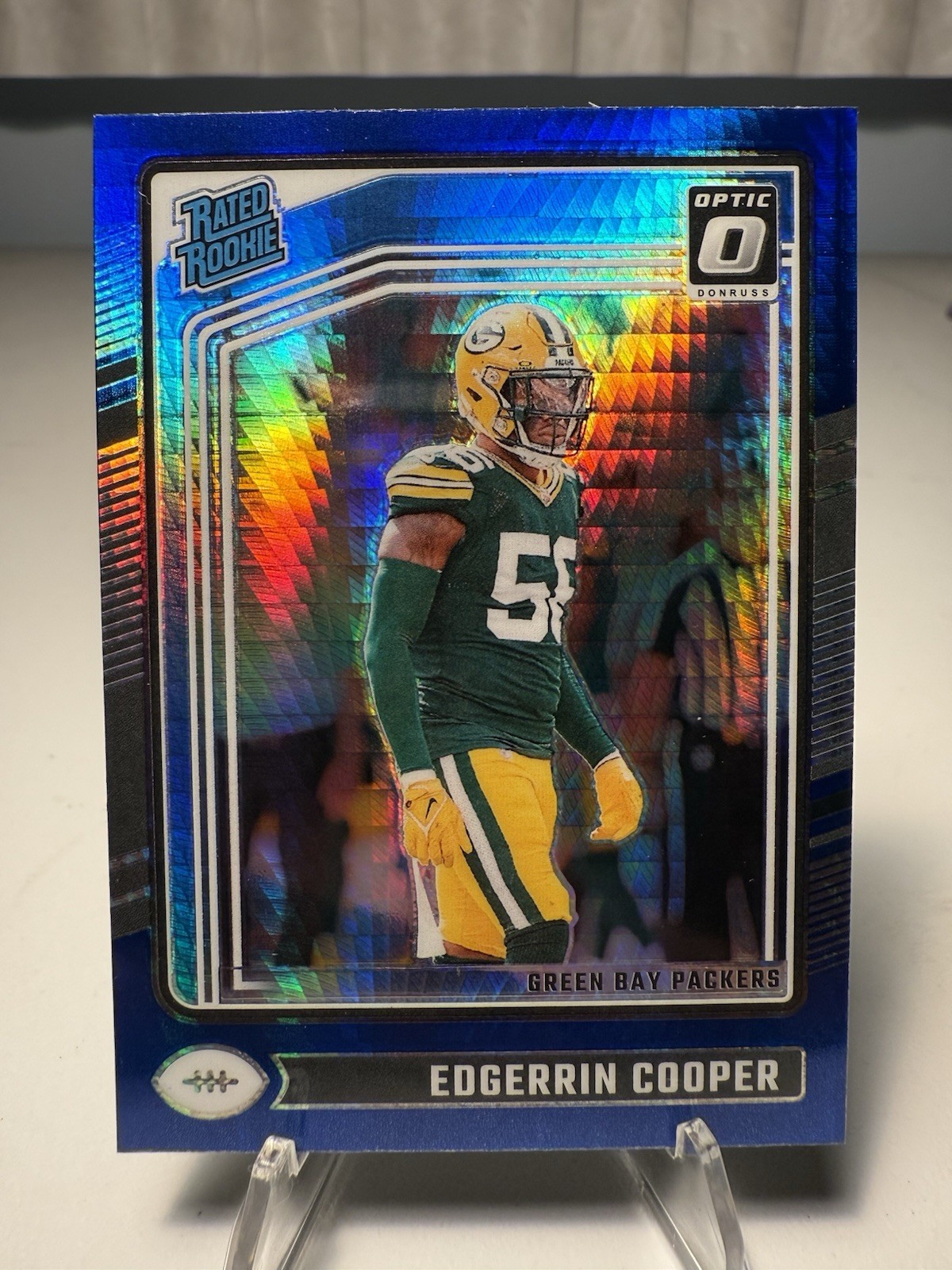 2024 Panini Donruss Optic-Rated Rookie Edgerrin Cooper #231 Blue Hyper Prizm(RC)