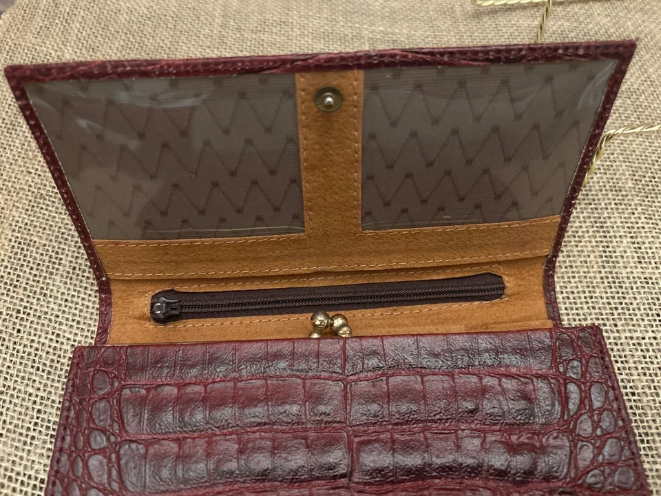 Vintage Pierre Cardin Red Crocodile - Embossed Wallet/Clutch - Image 4 of 4