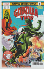 Godzilla VS Thor # 1 Gavin Guidry Variant Cover NM Marvel 2025 [FF2]