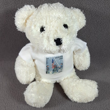 USPS T-shirt Bear 9/11 Heroes Forever Semi-Postal Stamp Art White 9" Plush Toy