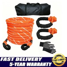 Kinetic Energy Recovery Rope Tow Strap 1x 30 38000 Lbs Heavy Duty Nylon Orange Kinetic Energy Recovery Rope Tow Strap 1x 30 38000 Lbs Heavy Duty Nylon Orange