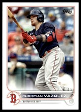2022 Topps Christian Vazquez Boston Red Sox #63