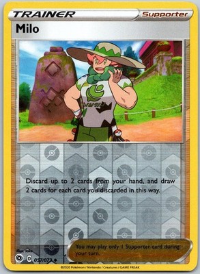 Milo 057/073 Reverse Holo Uncommon Champion's Path NM