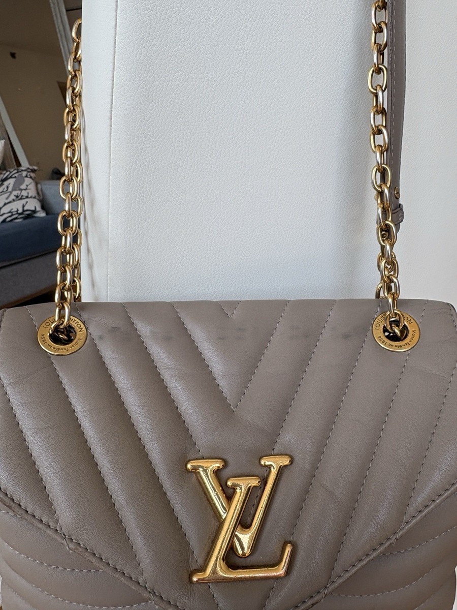 Louis Vuitton New Wave Chain Shoulder Bag Taupe Lather | eBay