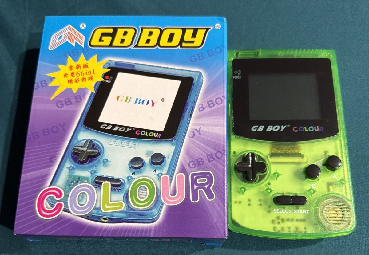 GB BOY COLOUR Kongfeng 66 in 1 Handheld Gameboy Color Clone
