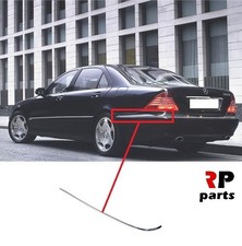 Für Mercedes Benz S KLASSE 1998 - 2002 Neu Hinten Stoßstange Chrom Rand Links