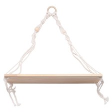 Macrame Wall Hanging Shelf - Boho Wood Wall Shelves with Wood Beads,4628
