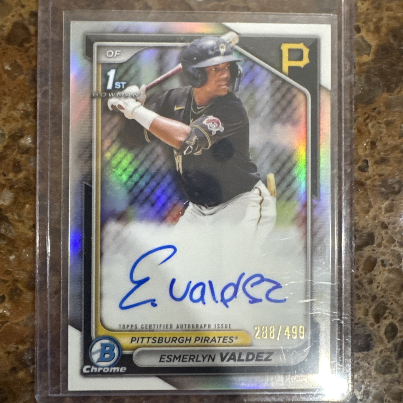 2024 Bowman - Chrome Prospect Autographs Esmerlyn Valdez #CPA-EV Refractor /499