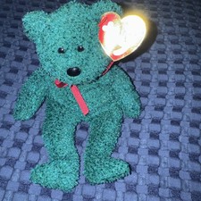 Ty Beanie Baby - 2001 HOLIDAY TEDDY Bear 8.5" NEW W Tag Plush Stuffed Animal Toy