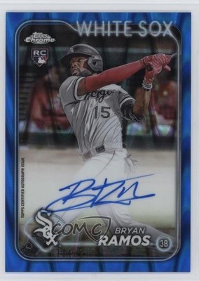 2024 Chrome Update Blue RayWave Refractor 111/150 Bryan Ramos Rookie Auto RC 1b3