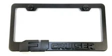 3D FJ Cruiser Toyota Emblem Stainless Steel License Plate Frame Rust Free W/ Cap
