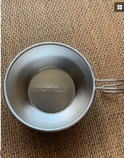 Snow Peak Stainless Steel Sierra Cup Camping Hiking Old Logo