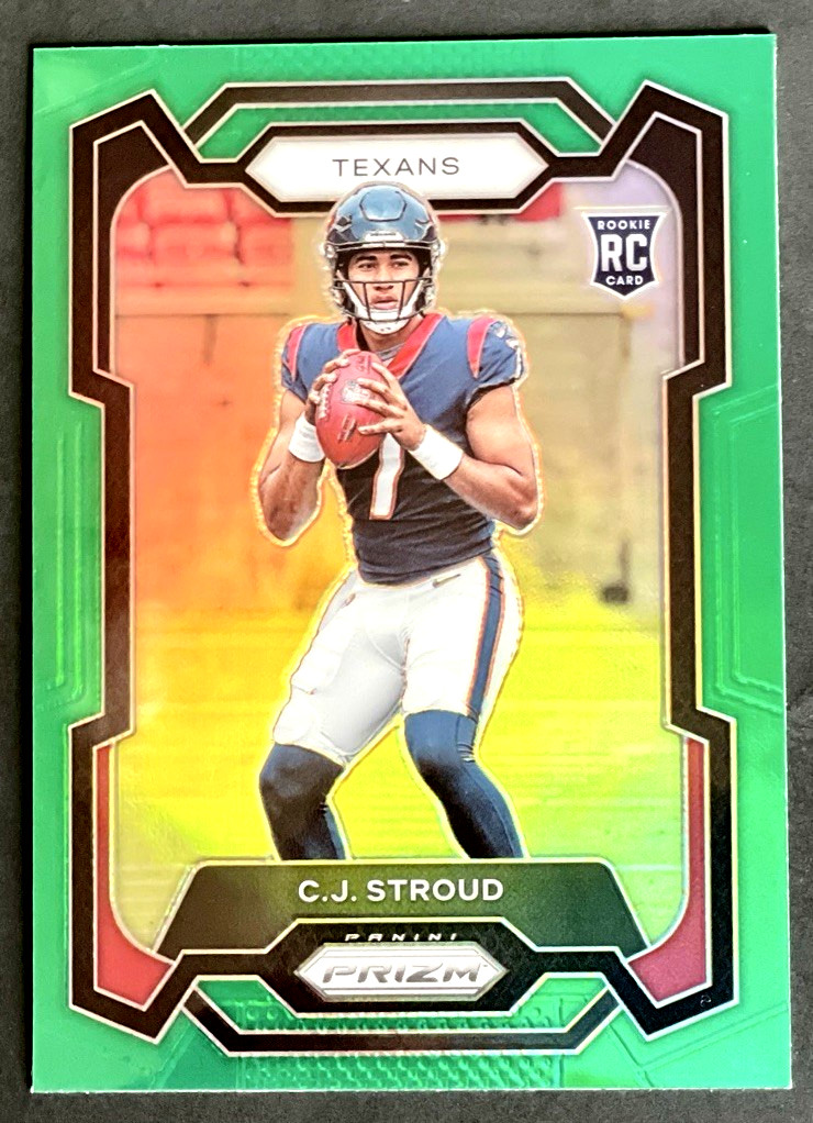 2023 Panini Prizm CJ Stroud Rookie Green Prizm RC #339 Texans