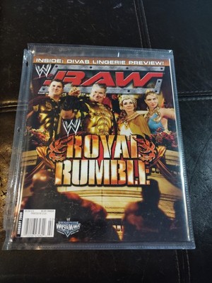 WWE RAW MAG: 2006 Royal Rumble; McMahon Family; LN IN COLTR SLV + CB BK