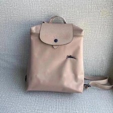 Nuovo zaino LONGCHAMP Le Pliage originale rosa beige nylon pelle outlet Giappone