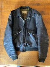 VTG Schott Bros Leather Bomber Flight Jacket 44
