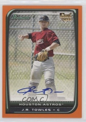 2008 Bowman Orange 27/250 JR Towles #227 Rookie Auto RC s1i