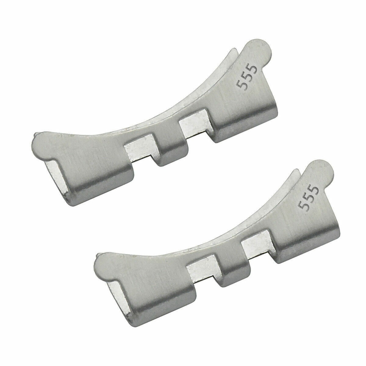 2 PCS 555 END LINK PIECE FOR 62510H JUBILEE BAND ROLEX 16014 14060 20MM FAT BAR